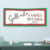 イタリア カラー ファミリー リユニオン 横断幕 (トレードショー)