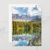 イタリア,カレッツァ湖 ポストカード (正面/裏面)