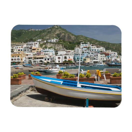 イタリア、カンパニア州、(ナポリ湾)、イスキア島 マグネット (横)