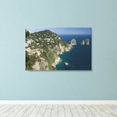 イタリア、カンパニア州（ナポリ湾）、カプリ島： キャンバスプリント (インサイチュ (ウッドフロア))