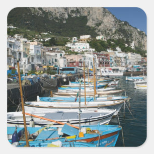 イタリア、カンパニア州、(ナポリ湾)、カプリ島:マリーナ スクエアシール