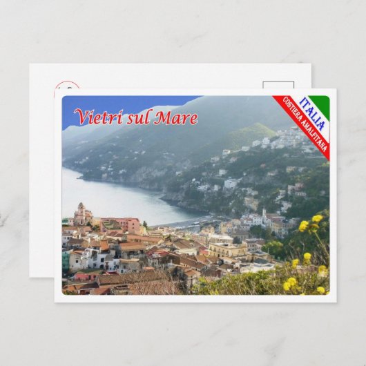イタリア – カンパニア – アマルフィコースト – ビエトリ – ポストカード (正面/裏面)