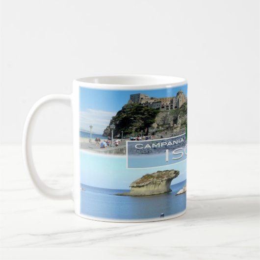 イタリア#カンパニア – イスキア –  コーヒーマグカップ (左)