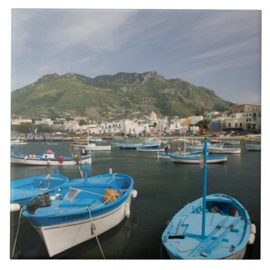 イタリア，カンパニア， （ナポリ湾）, ISCHIA, FORIO: 2 タイル (正面)