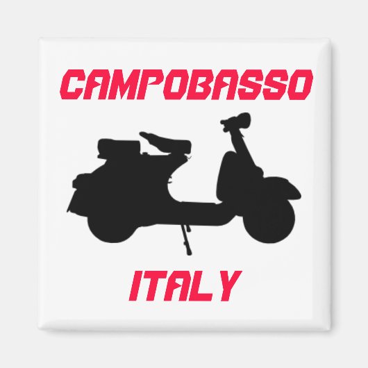 イタリア,カンポバスソ,スクーター マグネット (正面)