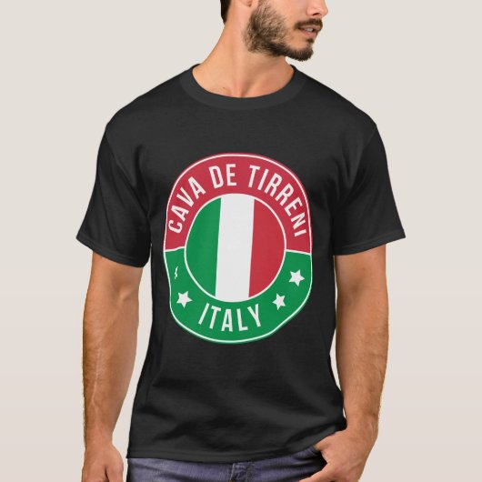 イタリア・カーヴァ・デ・ティッレーニ市Tシャツ Tシャツ (正面)