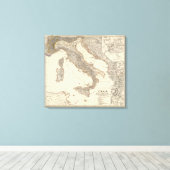 イタリア，ガリアのシテリア，イリリウム，シチリア キャンバスプリント (インサイチュ (ウッドフロア))