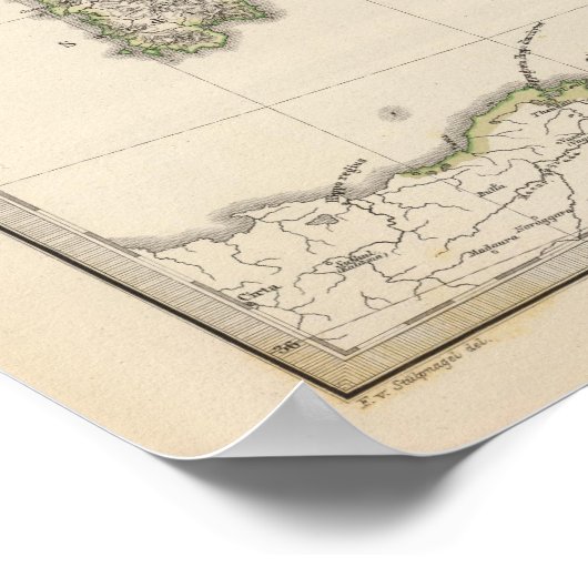 イタリア,ガリア・シアルピナ,シチリア,サルデーニャ ポスター (角)