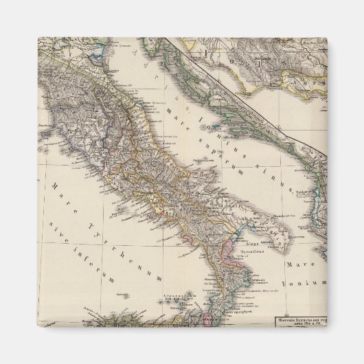 イタリア，ガリア・シアルピナ，シチリア，サルデーニャ マグネット (正面)