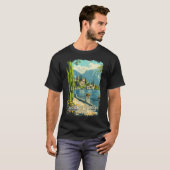 イタリア ガルダ湖 お土産 Tシャツ (正面フル)