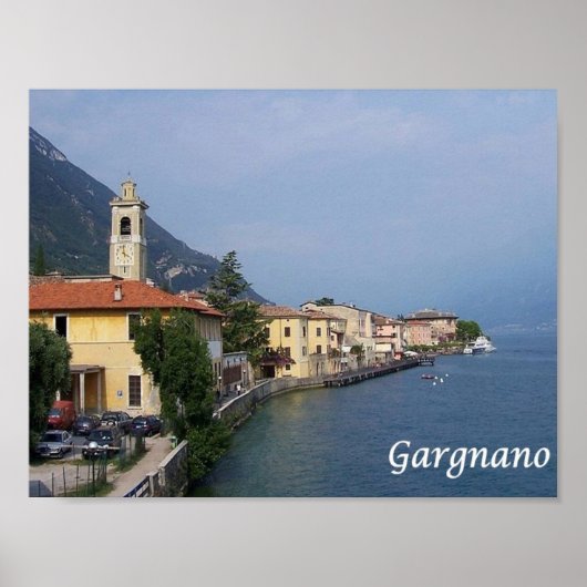 イタリア – ガルダ湖 – Gargnano - ポスター (正面)