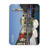 イタリア – ガルダ湖 – Lazise – ポート –  マグネット (縦)