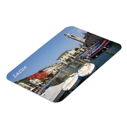 イタリア – ガルダ湖 – Lazise – ポート –  マグネット (左側)