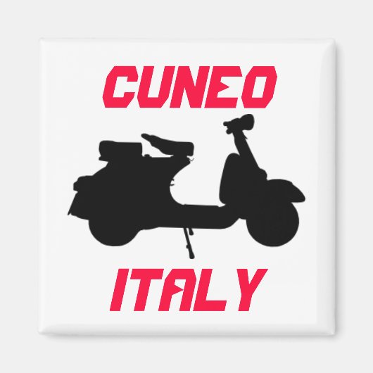 イタリア,クネオ,スクーター マグネット (正面)
