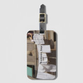 イタリア，クロセスライントラステヴェレ ラゲッジタグ (正面縦)