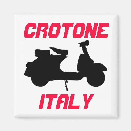 イタリア，クロトーネ，スクーター マグネット (正面)