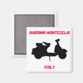 イタリア,グイドニア・モンテセリオ,スクーター マグネット (正面/裏面)