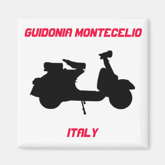 イタリア,グイドニア・モンテセリオ,スクーター マグネット (正面)