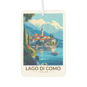 イタリア コモ湖 ロンバルディア州 旅行 アート ヴィンテージ カーエアーフレッシュナー