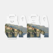 イタリア コモ湖 水彩 結婚式 お礼ボックス フェイバーボックス (折り畳みなし)