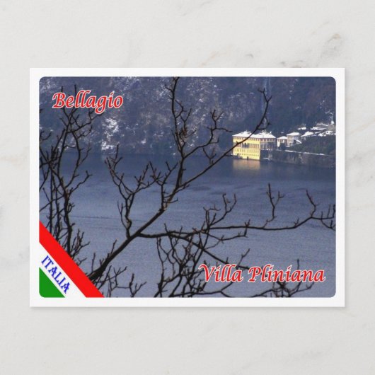 イタリア – コモ湖 – Bellagio - ポストカード (正面)