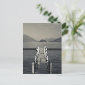 イタリア、コモ県、トレメッツォ。湖の桟橋。 ポストカード (スタンド正面)