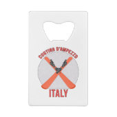 イタリア，コルティーナ・ダンペッツォ クレジットカード栓抜き (裏面)