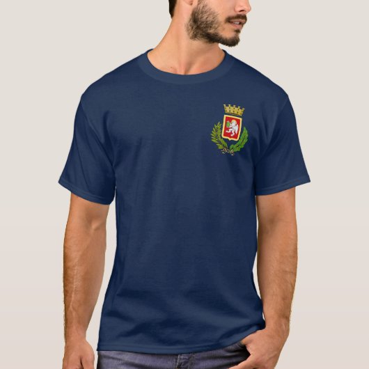 イタリア,コルトナのコート Tシャツ (正面)