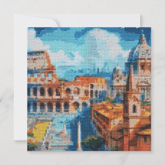 イタリア・コロッセオのグリーティングカード (正面)