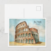 イタリア コロッセオの絵葉書 - 有名な観光地のギフト シーズンポストカード (正面/裏面)