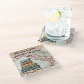 イタリア・コースター ガラスコースター (アングル)