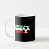 イタリア サッカーシャツ イタリア国旗 色 サッカー コーヒーマグカップ (左)