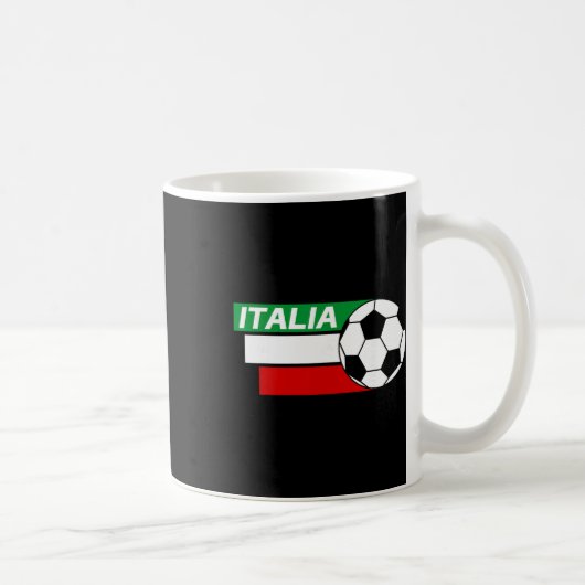 イタリア サッカーシャツ イタリア国旗 色 サッカー コーヒーマグカップ (右)