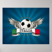 イタリア・サッカー代表サポーターのポスター ポスター (正面)