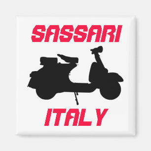 イタリア,サッサリ,スクーター マグネット