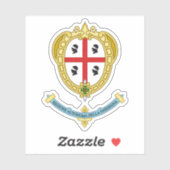 イタリア，サルデーニャの紋章 シール (シート)