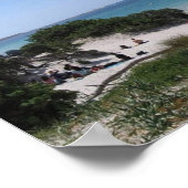 イタリア – サルデーニャ – アルゲーロ – ビーチ- ポスター (角)