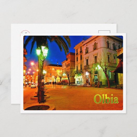 イタリア – サルデーニャ – オルビア – ポストカード (正面/裏面)