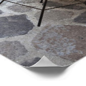 イタリア，サルデーニャ，カステルサルド。カフェテーブル。 ポスター (角)