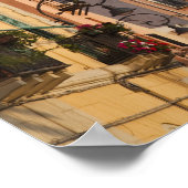 イタリア,サルデーニャ,カリアリ。建物・手 ポスター (角)