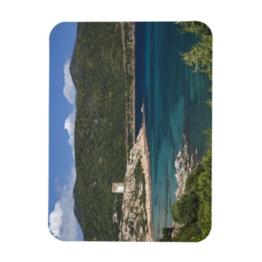 イタリア、サルデーニャ、テウラダ。スペインの塔。 マグネット (縦)