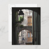 イタリア,サルデーニャ,ボサ。通り詳細。 ポストカード (正面/裏面)