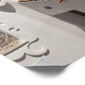 イタリア、サルデーニャ、ポルト・チェルヴォ。キエサディステラ ポスター (角)