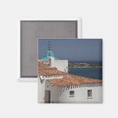 イタリア、サルデーニャ、ポルト・チェルヴォ。キエサディステラ マグネット (正面/裏面)