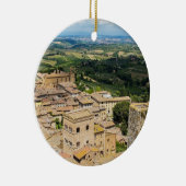 イタリア，サンギミニャーノ セラミックオーナメント (右)
