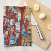 イタリア，サンチリコ キッチンタオル (四つ折り)