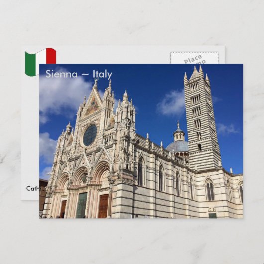イタリア,シエナ,サンタマリアアスンタ大聖堂 ポストカード (正面/裏面)