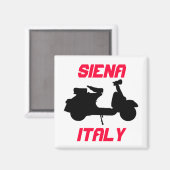 イタリア,シエナ,スクーター マグネット (正面/裏面)