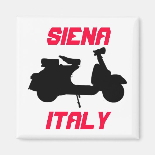 イタリア,シエナ,スクーター マグネット (正面)