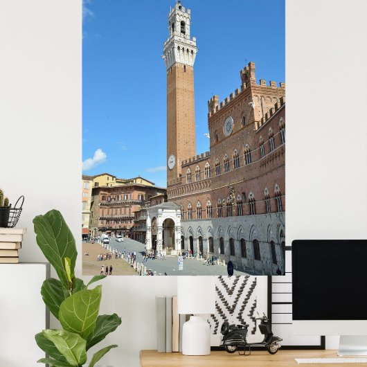 イタリア，シエナ ポスター (ホームオフィス)